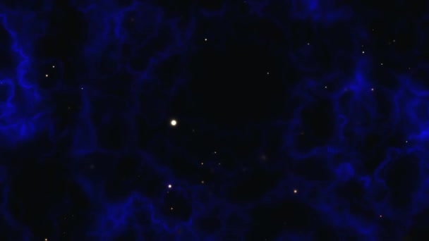 Space Tunnel Worm Hole Nebula Dive — Stock videók