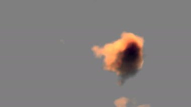 Overhead Exploding Clouds Dark Dirty Cloud Explosions Smoke Bursts