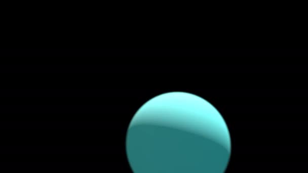 Flitting Flit Glitching Jumpy Nervous Moving Ball Globe — Stockvideo