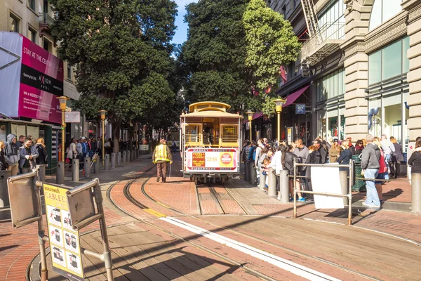 Tram in San Francisco city — Stock Photo, Image