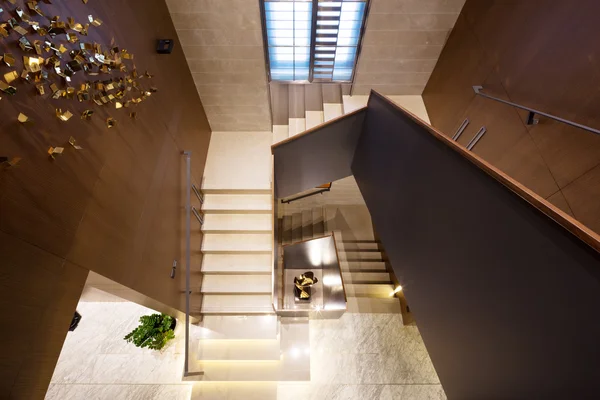 İç modern merdiven — Stok fotoğraf