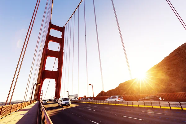 San Francisco Gold Gate Bridge in sunny day — Stock Photo, Image