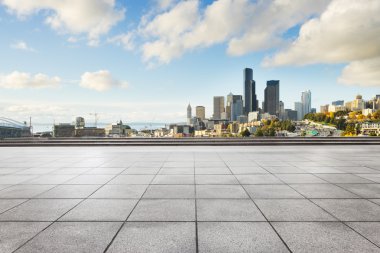 cityscape ve Seattle'nın manzarası ile boş yere