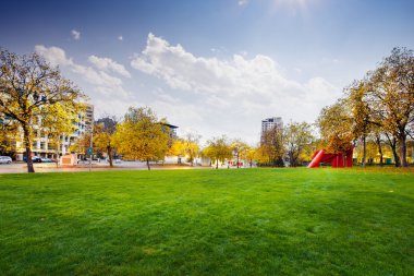 güneşli günde Seattle büyük otlak