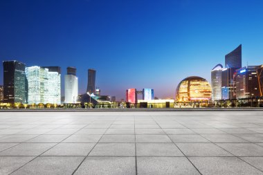 cityscape ve Hanghzou manzarası ile boş yere
