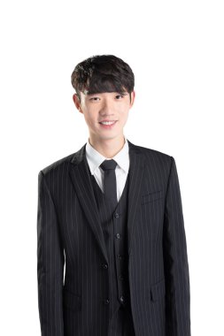 genç yakışıklı Asya iş adamı 