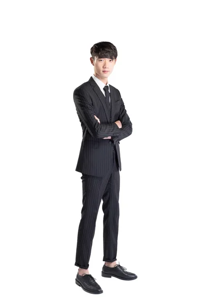Молодой красивый азиатский бизнесмен — стоковое фото