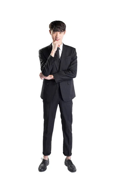 Jonge knappe Aziatische zakenman — Stockfoto