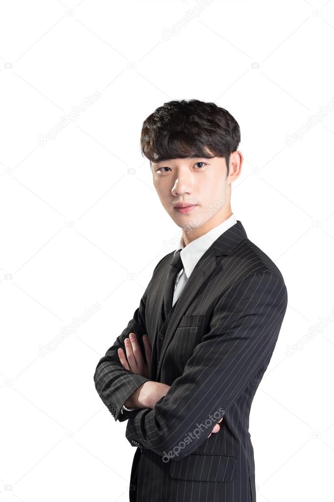 young handsome asian businessman 