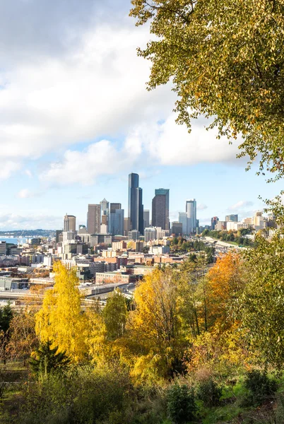 Skyline en skyline van Seattle — Stockfoto