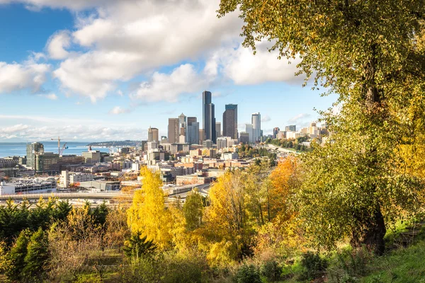 Skyline en skyline van Seattle — Stockfoto