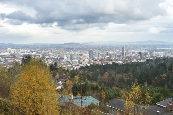 Paysage urbain et horizon de Portland — Photo