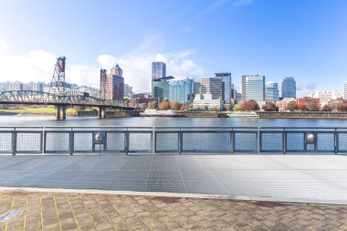 cityscape ve Portland manzarası ile boş yere