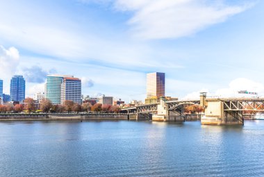 su, manzarası ve Portland cityscape