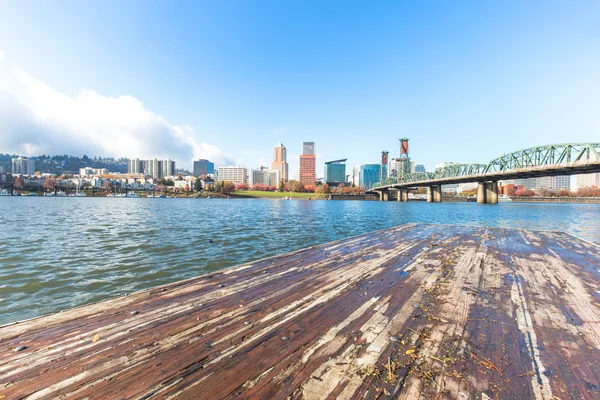 Pier, a városkép és a skyline-Portland — Stock Fotó