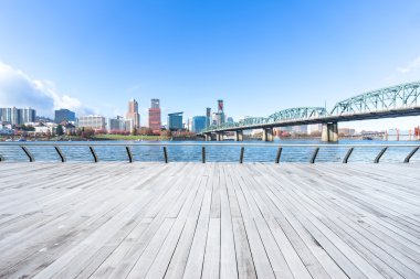 cityscape ve Portland manzarası ile kat