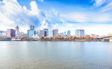 su, manzarası ve Portland cityscape