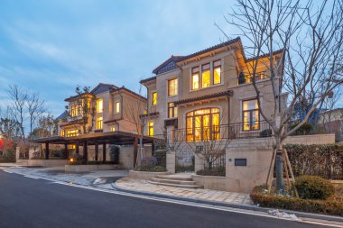 gece modern villa evleri