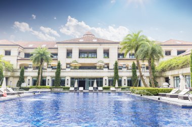 tatil Otel'in bahçesinde Yüzme Havuzu