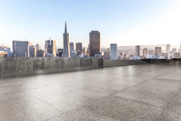 도시와 샌 프란 시스 코의 스카이 라인 바닥 — 스톡 사진