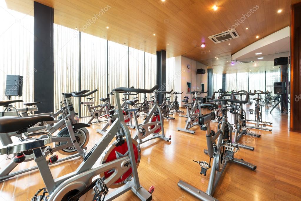 decoration and equipment in modern gym