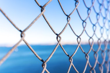 Çelik deniz manzara ile net 