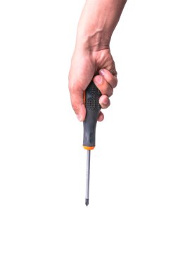 adamın elinde eski tornavida