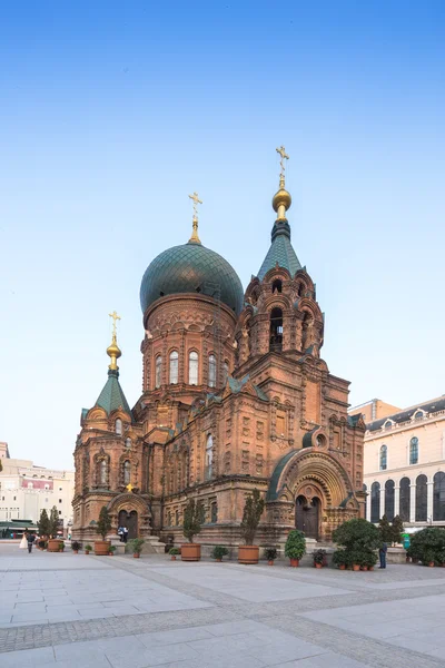 Harbin Sophia katedrála v slunečný den — Stock fotografie