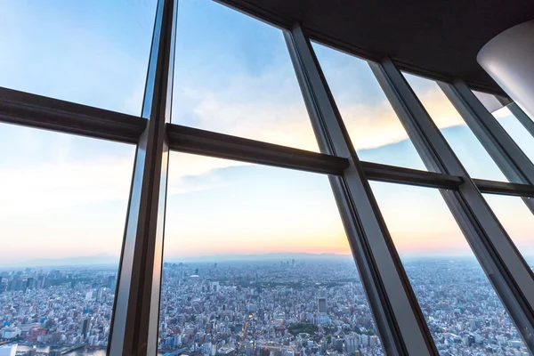 Skyline de Tóquio em vista a partir de Tóquio reboque de televisão — Fotografia de Stock