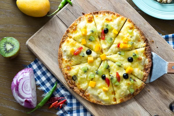 lezzetli yemek masasında