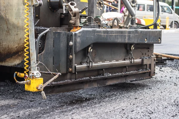 Detail voor weg roller op weg — Stockfoto