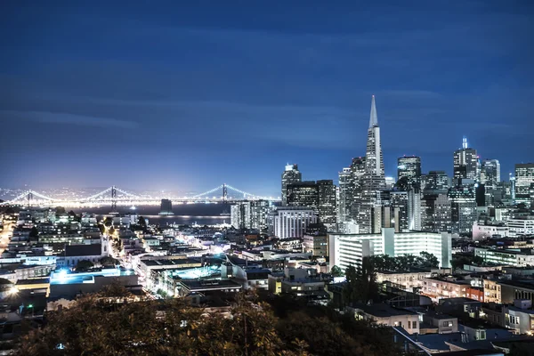 Városképet gazdagító épületnek szánták és skyline, San Francisco — Stock Fotó
