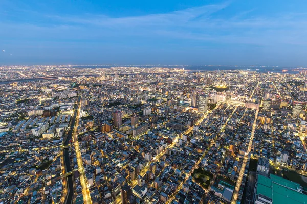 Cityscape and skyline of Tokyo at twilight — Stock Photo, Image