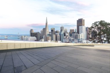 cityscape ve San Francisco manzarası ile boş yere