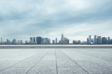 cityscape ve Hangzhou manzarası ile boş yere