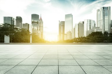 Guangzhou modern binalar ile boş yere
