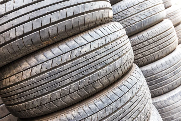 Used tyres stack — Stock Photo, Image