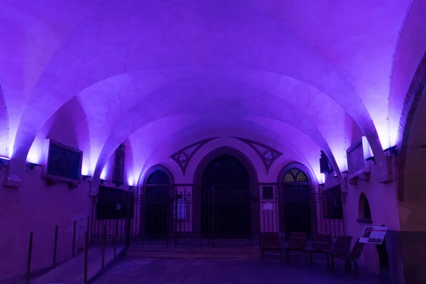 Interior of medieval church in Zurich — Stock Photo, Image