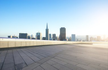 cityscape ve San Francisco manzarası ile boş yere