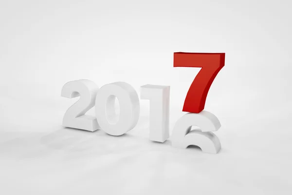 3d 2017 new year numbers — Stock Photo, Image