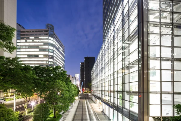 Modern office buildings in downtown of Tokyo — Stock Photo, Image