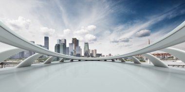 cityscape ve Chongqing manzarası ile soyut pencere 