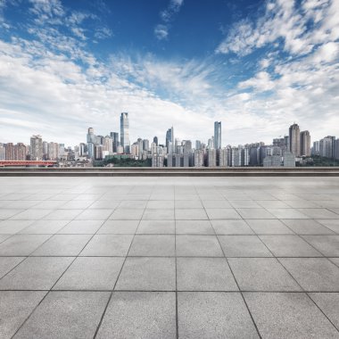 cityscape ve Chongqing manzarası ile boş yere 