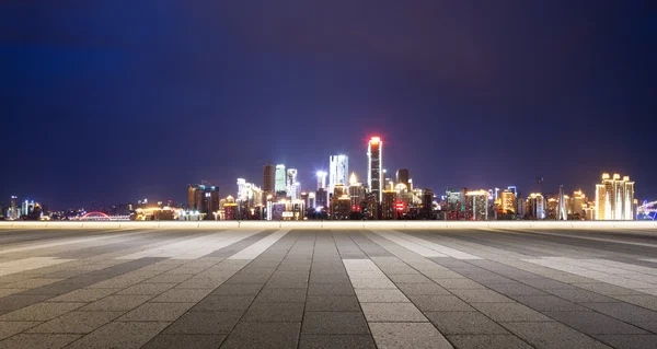 도시와 밤에 충칭의 스카이 라인 — 스톡 사진