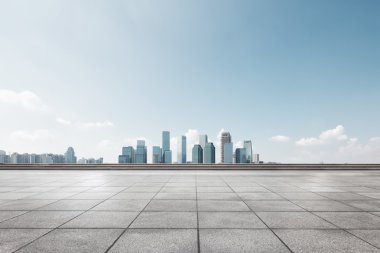 Cityscape ve Chongqing boş kat manzarası