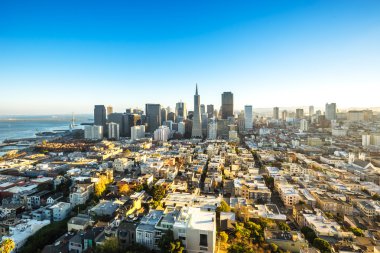Cityscape ve San Francisco manzarası