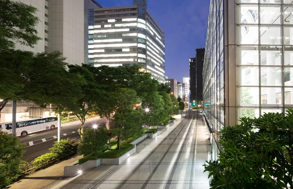 Edifici moderni a Tokyo al crepuscolo — Foto Stock