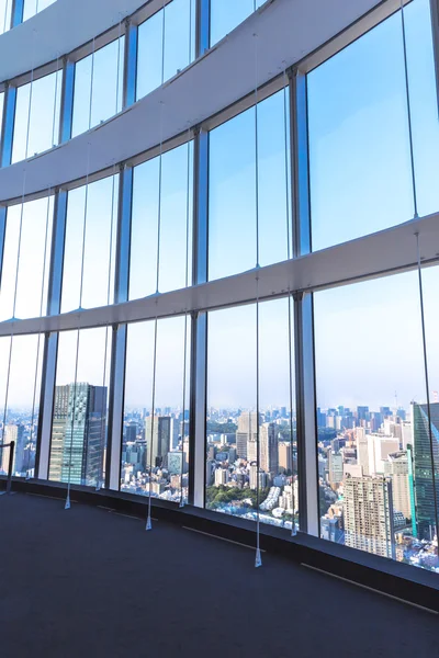 Городской пейзаж и панорама Токио из стекла — стоковое фото