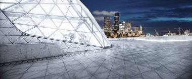 Cityscape ve San Francisco yerden manzarası 