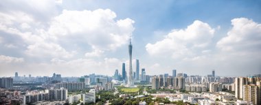 Cityscape ve manzarası Guangzhou 